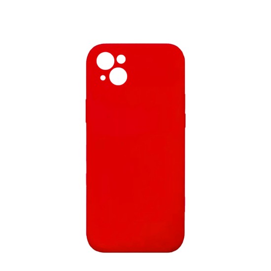 Silicone Case with Camera Shield for Apple iPhone 13 Red